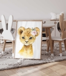 Lwiątko Plakat, obrazek na ścianę Savanna, akwarela II.jpg