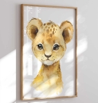 Lwiątko | Plakat do Pokoju Dziecka - Akwarela.jpg