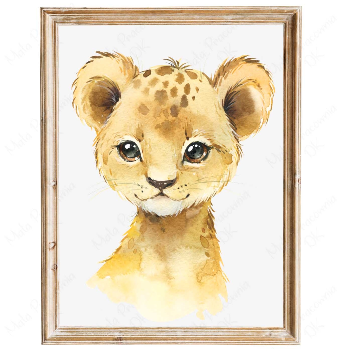Plakat lwiątko kolekcja portrety zwierząt.jpg