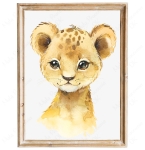Plakat lwiątko kolekcja portrety zwierząt.jpg