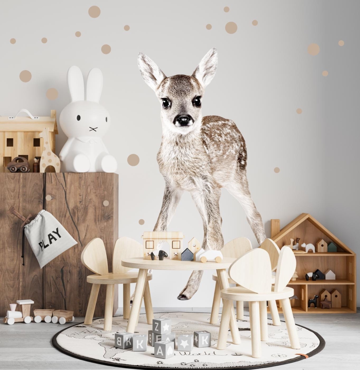 Sarenka, kropeczki -  Naklejka na ścianę dla dzieci.jpg