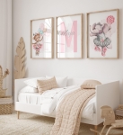 Zestaw 3 plakaty miś, słonik z balonikami Imię dziecka balet Nr.1.jpg