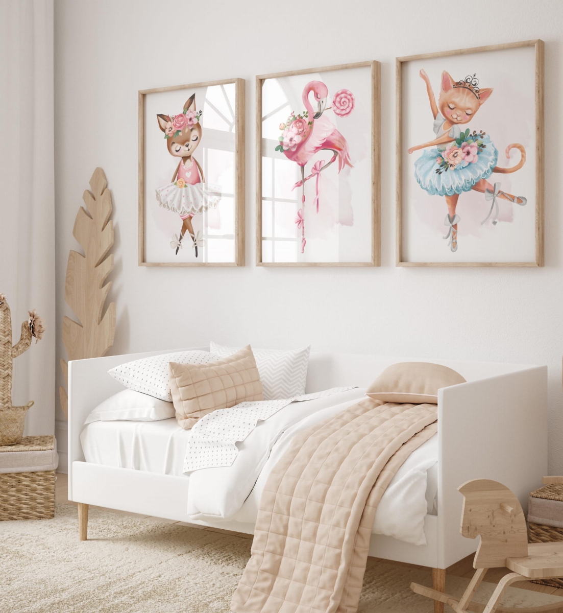 Zestaw 3 plakaty kotek, sarenka, flaming - Kolekcja balet  Nr.6.jpg