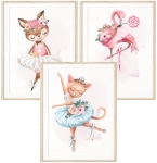 Zestaw 3 plakaty kotek, sarenka, flaming - Kolekcja balet Nr.6.jpg