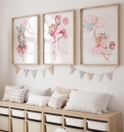 Zestaw 3 plakaty flaming, króliczek z balonikami Kolekcja balet  Nr.2.jpg