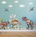 Dinozaury Komplet Naklejka na ścianę dla dzieci.jpg