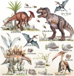 Dinozaury Komplet DK188  Wymiary Zestaw M.jpg