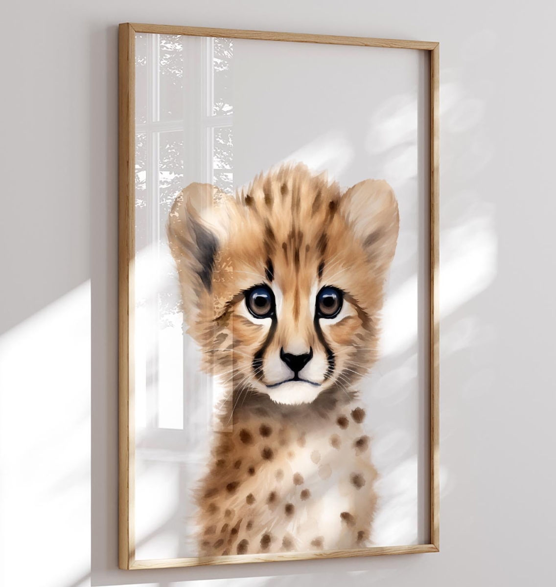 Gepard Akwarela  Plakat do Pokoju Dziecka.jpg