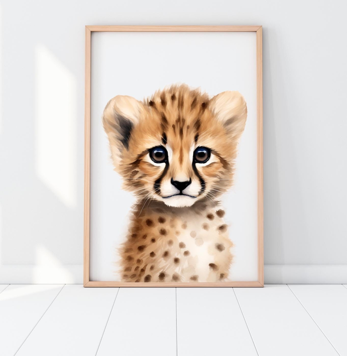 Gepard - Plakat do Pokoju Dziecka Akwarela.jpg