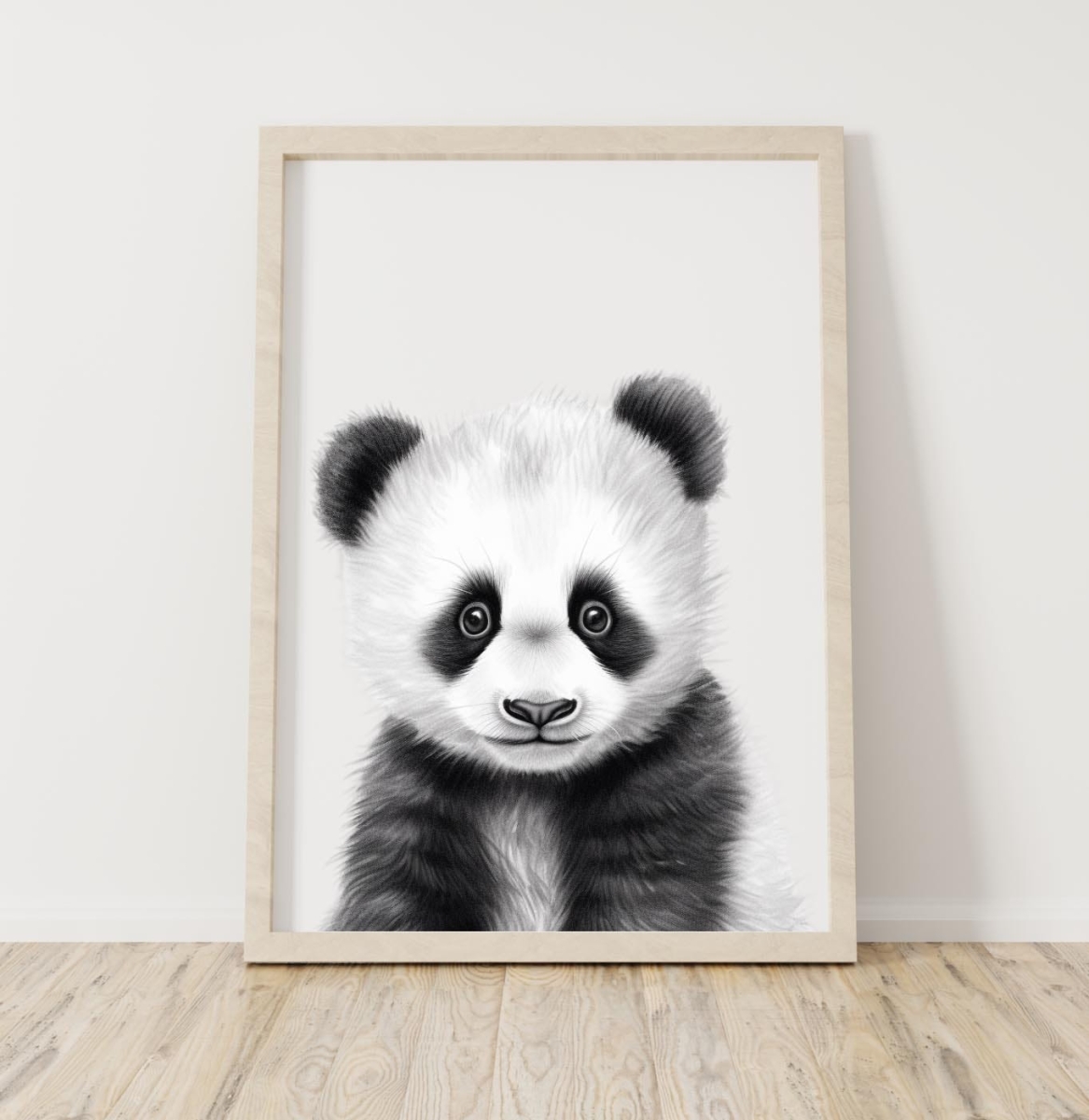Panda - Plakat do Pokoju Dziecka - Akwarela Kolekcja Portrety Zwierząt.jpg