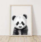 Panda - Plakat do Pokoju Dziecka - Akwarela Kolekcja Portrety Zwierząt.jpg