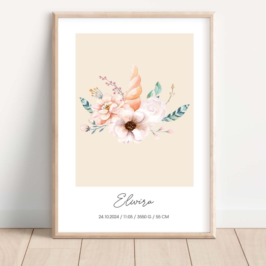 Metryczka Jednorożec Nr.2 - Mała Pracownia DK.jpg