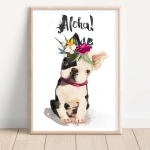 Buldog Francuski Aloha - Plakat na ścianę dla dzieci.jpg