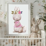 Plakat Pastelowy Króliczek z wianuszkiem.jpg