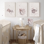 Zestaw 3 obrazki plakaty - Retro króliczki Nr 1.jpg