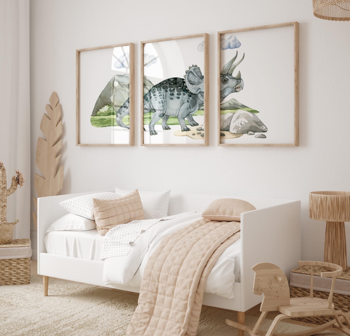 Zestaw 3 plakaty Dinozaury Triceratops.jpg