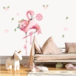 Flaming z lizakiem naklejka na ścianę.jpg