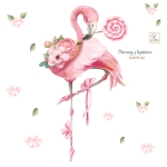 Flaming z lizakiem kwiatki naklejka.jpg