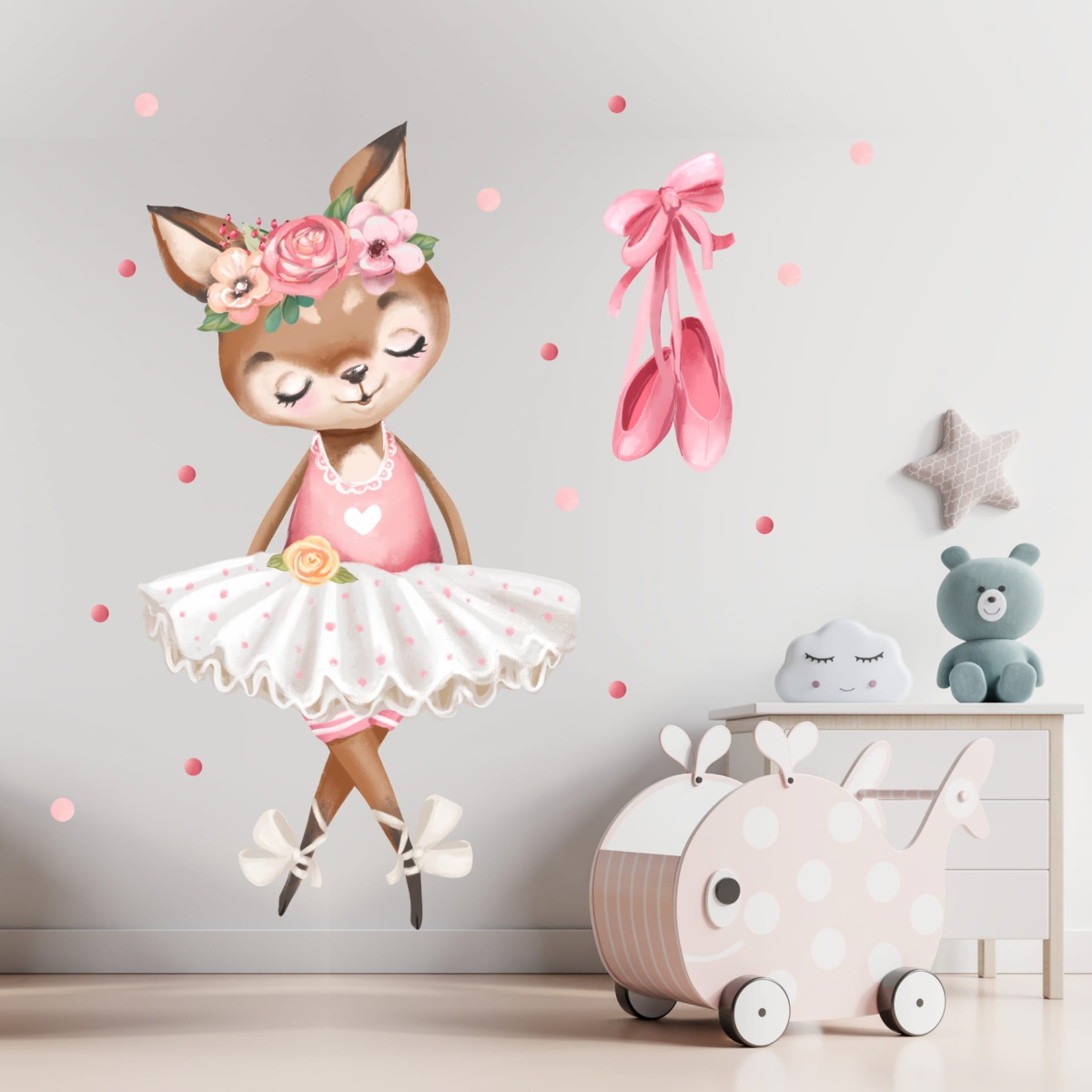 Baletnica Sarenka z Baletkami naklejka.jpg