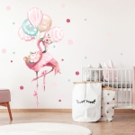 Flaming z balonami Naklejka.jpg