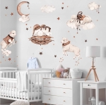 Naklejka Owieczki, księżyc i chmurki.jpg