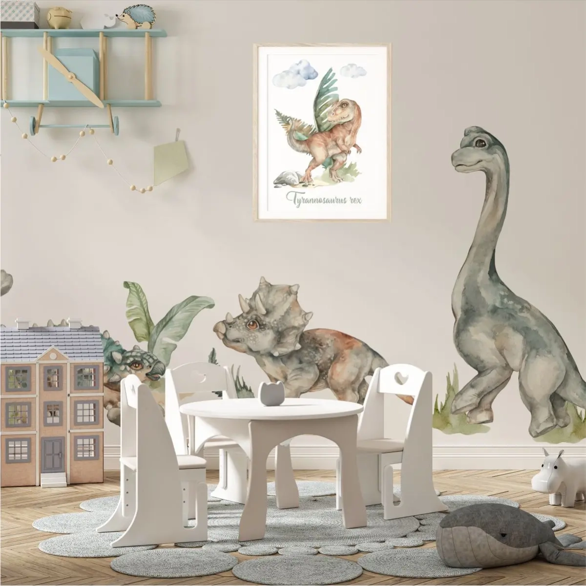 Dinozaur Tyranozaur na ścianę dla dzieci