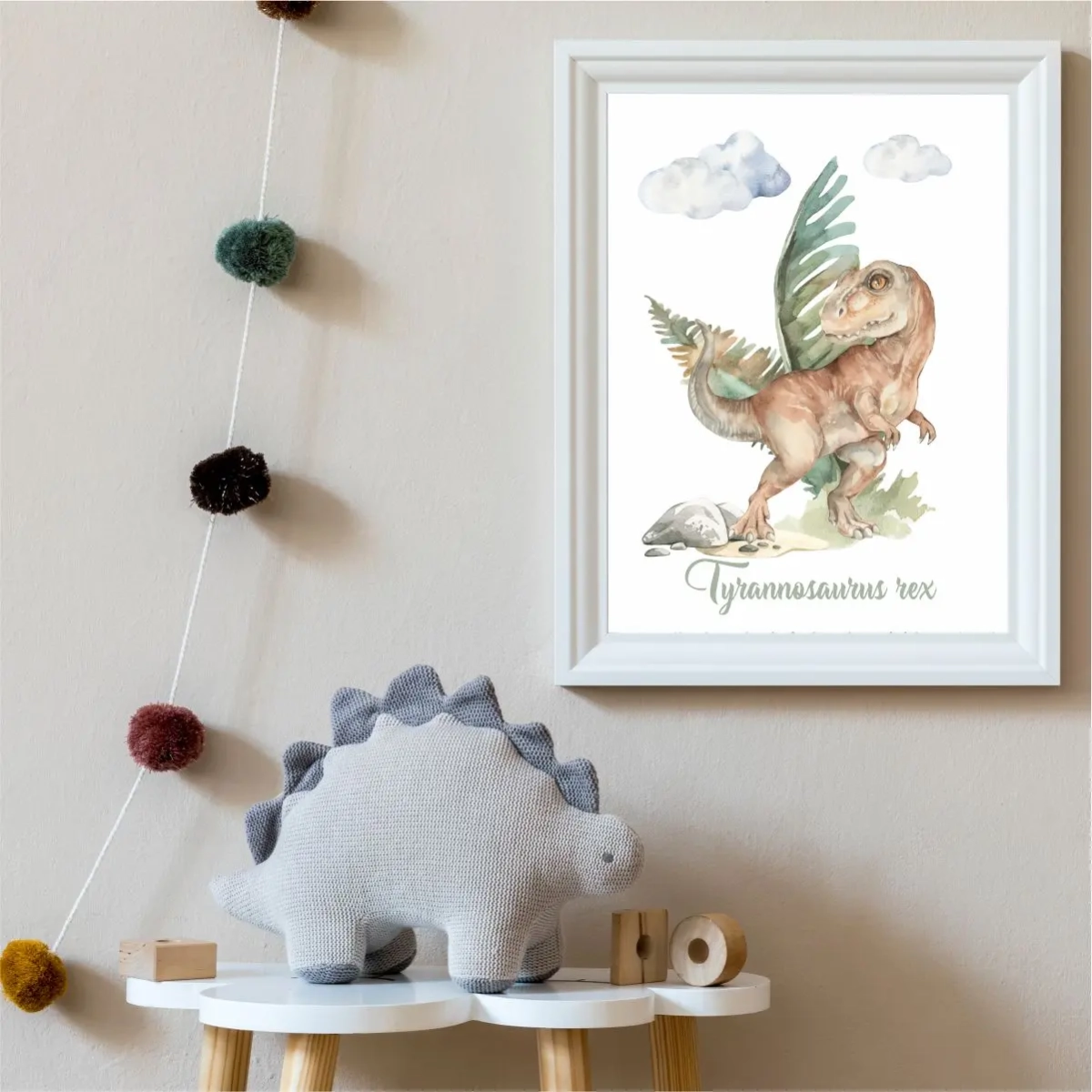 Dekoracja pokoju chłopca – plakat Tyranozaur