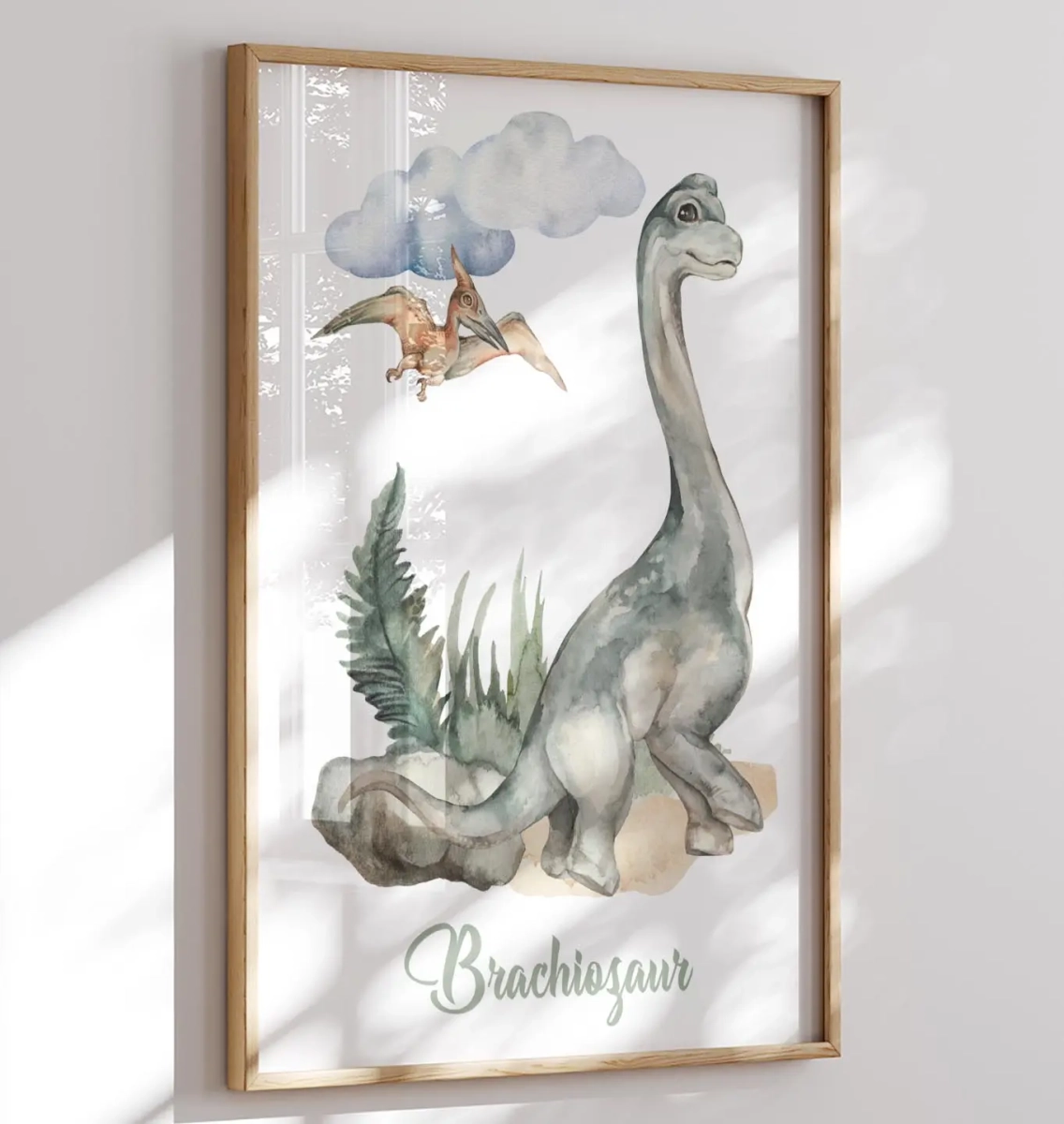 Plakat dla chłopca – dinozaur Brachiozaur