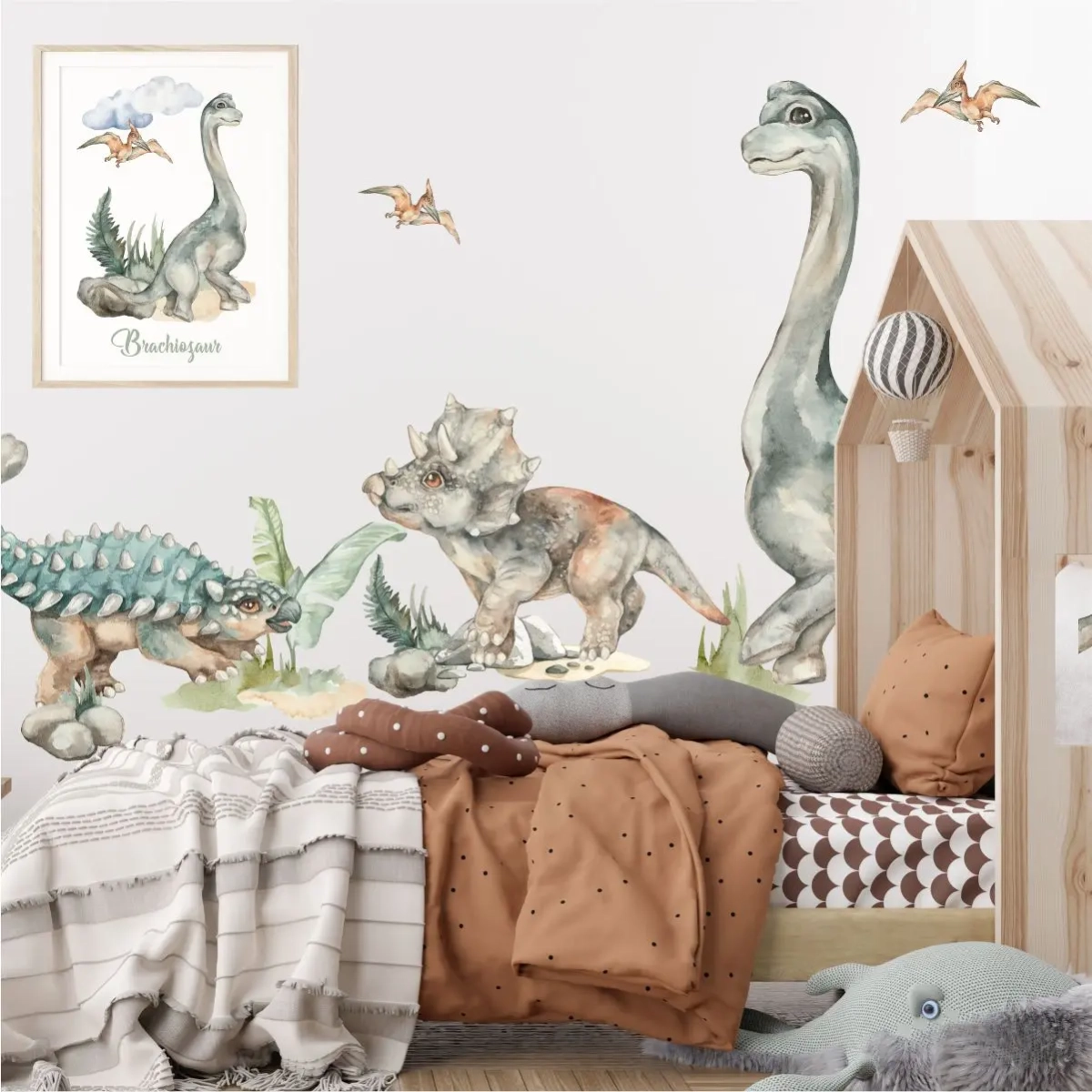 Brachiozaur na ścianę – plakat do pokoju dziecka