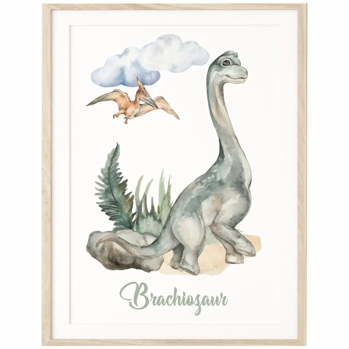 Dekoracja ścienna z Brachiozaurem dla chłopca
