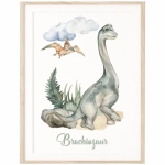 Dekoracja ścienna z Brachiozaurem dla chłopca