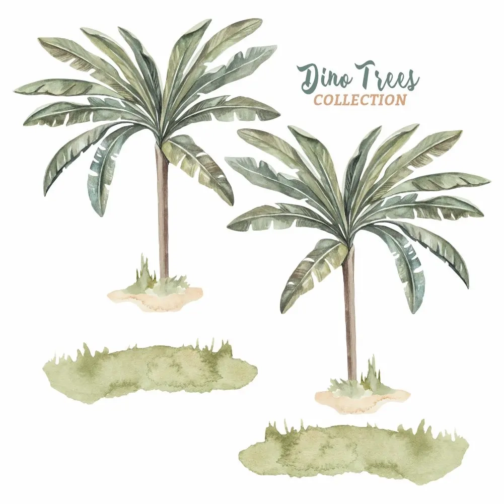 Naklejka ścienna z palmami do pokoju dziecka – Mała Pracownia