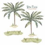 Naklejka ścienna z palmami do pokoju dziecka – Mała Pracownia