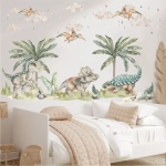 Dekoracja ścienna Dino World – palmy i trawa