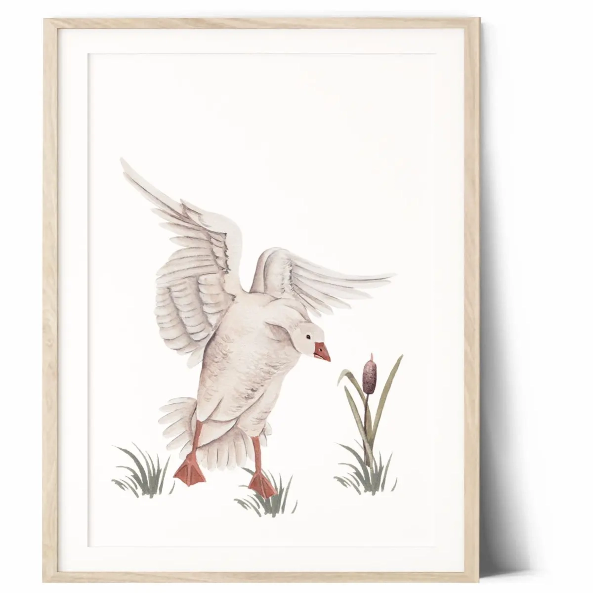 Dekoracja ścienna dla dzieci – plakat gąska | Mała Pracownia