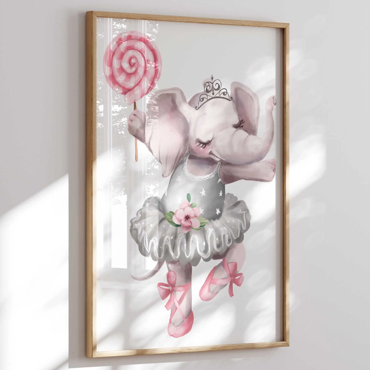 Słonik baletnica – plakat na ścianę w pokoju dziecka