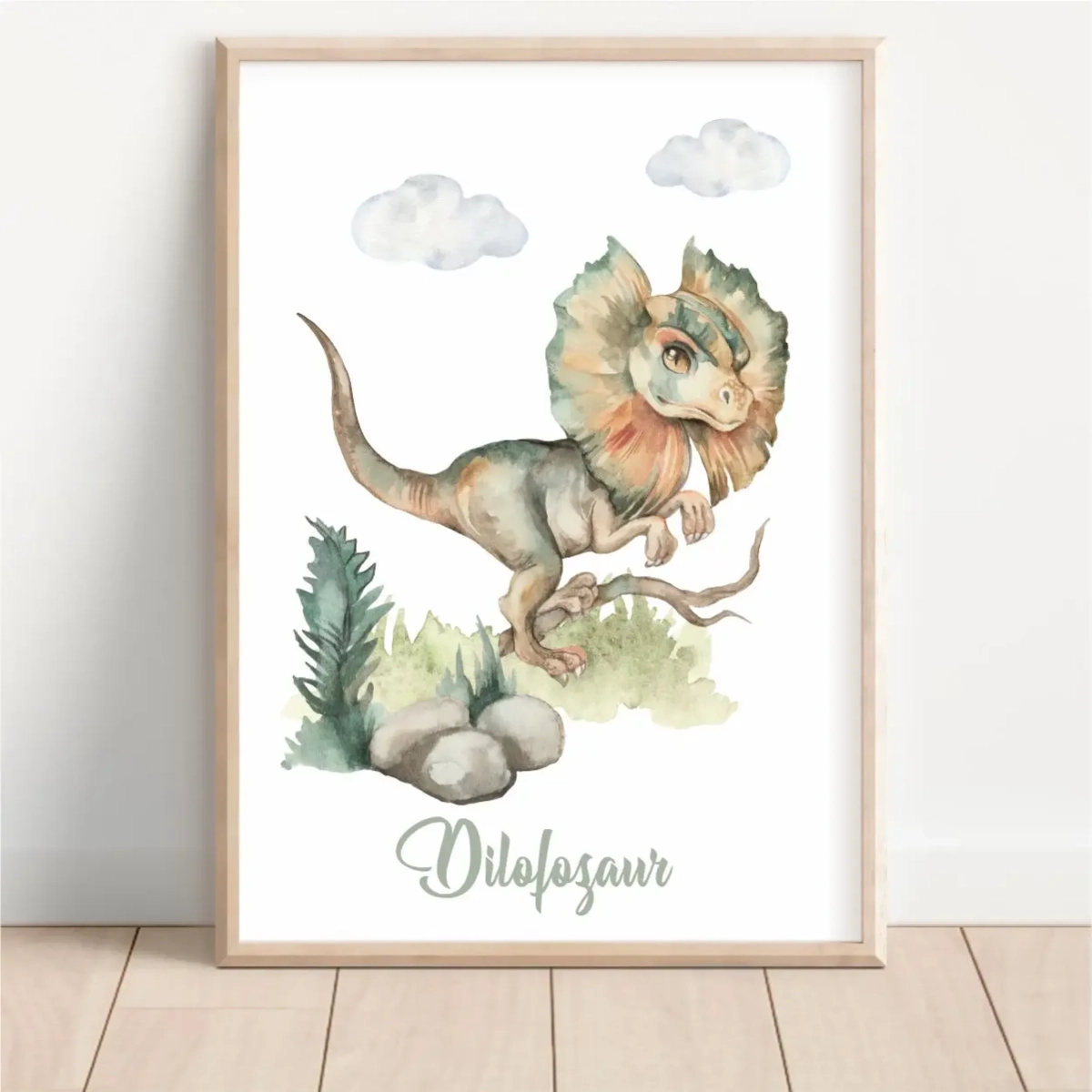 Plakat do pokoju chłopca z dinozaurem