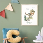 Plakat dinozaury na ścianę chłopiec