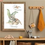 ilustracja Triceratops na ścianę dla chłopca