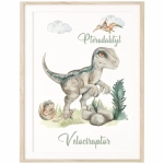 Plakat Velociraptor do pokoju dziecka
