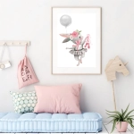 Dekoracja ścienna z króliczkiem – Balet Nr.2