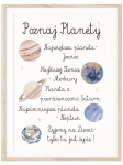 Poznaj planety – plakat edukacyjny dla dzieci w stylu Montessori