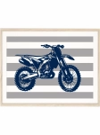plakat z motocyklem crossowym na ścianę