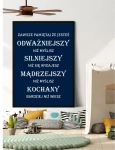 cytat dla dziecka granatowy plakat