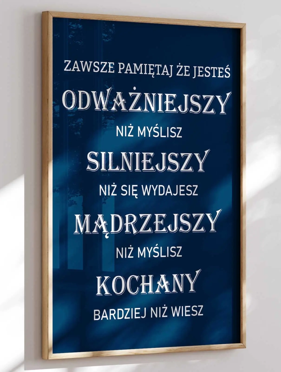 zawsze pamiętaj tekst na ścianę dla chłopca