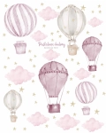 Akwarelowe balony naklejka pokój dziewczynki – Mała Pracownia