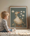 Plakat Gąska retro Nr 1 dekoracja ścienna – Mała Pracownia
