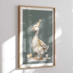 Plakat Gąska retro Nr 1 do pokoju dziecka – Mała Pracownia