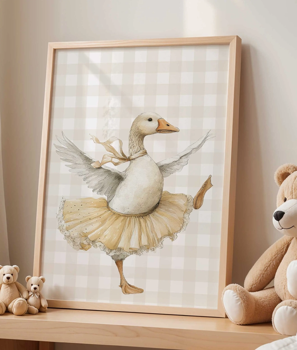 Plakat Gąska retro Nr 3 w stylu retro – Mała Pracownia