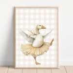 Plakat Gąska retro Nr 3 na ścianę dla dzieci – Mała Pracownia